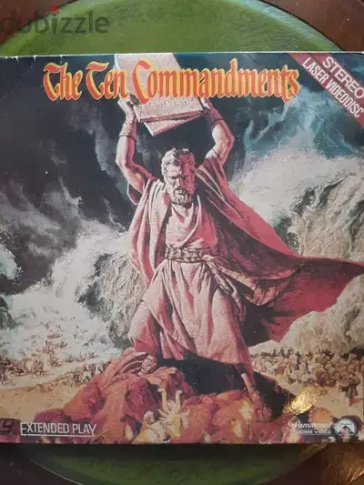 The Ten Commandments Laser disc stereo extended play Charlton Heston