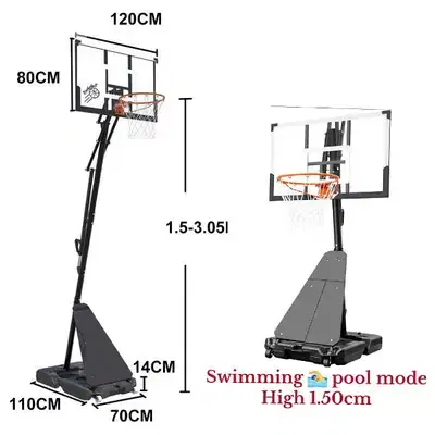 Now 230$ before 380$ hoop basketball stand