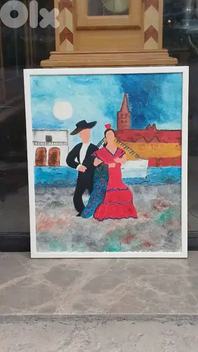 لوحة رسم زيتي اوروبية