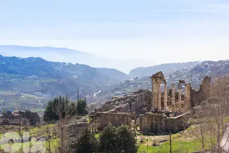 2282 m2 land + open mountain view for sale in Fakra - أرض في فقرا