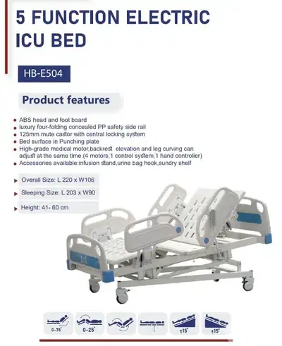 Icu Bed-5 Functions luxury