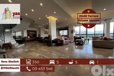 New Sheileh 350m2 | 20m2 Terrace | Furnished Duplex | View | KS/IV