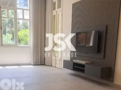 L17978-3-Bedroom Apartment For Rent in Ain Al Mraiseh, Ras Beirut