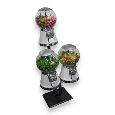 TRIPLE GUMBALL MACHINE - Coin Operated (Refurbished)