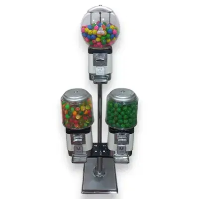 TRIPLE HEAD VENDING MACHINE - Coin Operated (Refurbished)