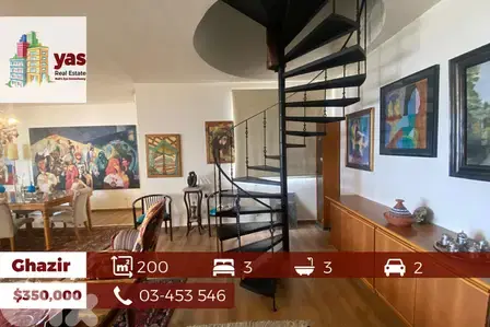 Ghazir200m2 | 40m2 Terrace | Excelent Condition | Open Sea View | PA |