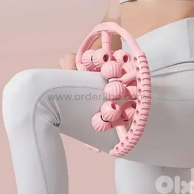 20-Wheel Handheld Massager – 360° Rollers w/ Adjustable Clamp