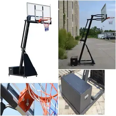 BOARD 152 x 92 cm Official Basketball Hoop with Iron heavyduty base