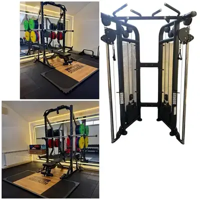 V Cross Cable + Power Rack + Platform