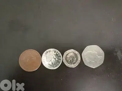4  pence coins 1999,1997,2013,2015