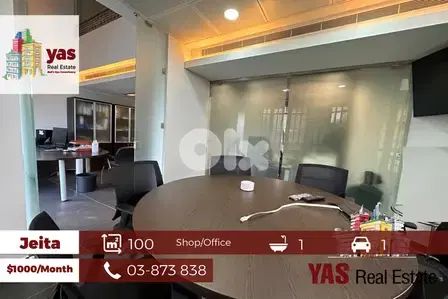 Jeita 100m2 Shop / Office | Prime Location | For Rent | Furnished | AC