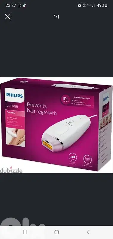 philips IPL Lumea hair removal