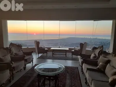 Villa+Garden &Terrace with Pool+Sea View 4 sale in Aaitat - فيلا عيتات