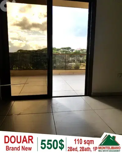 Brand New 110 sqm Apartment For Rent in Douar with Open Mountain View