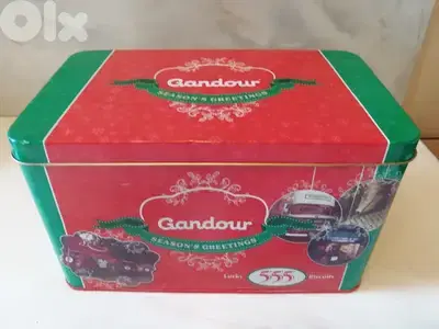 Gandour special edition seasons greetings promotional tin 555 box