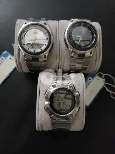 3 Casios full stainless steel iluminator