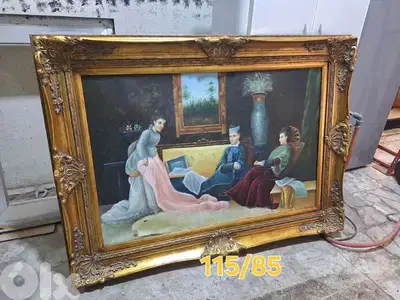لوحة رسم زيتي مميزة اوروبية