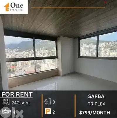 TRIPLEX FOR RENT IN SARBA