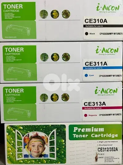 Brand New Toners (4 colors - Black and CMY) - CE310A