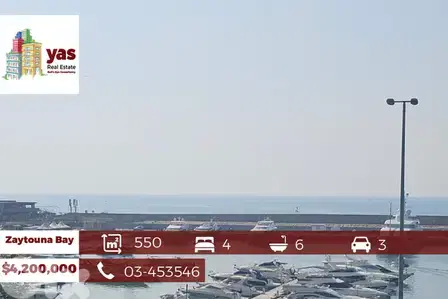 Zaytouna Bay 550m2 | Luxury | Prime Location | Open Sea View | PA |