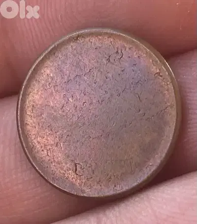 عملة قديمة خطأ سنت القمحة بدون صك ما قبل ١٩٥٨