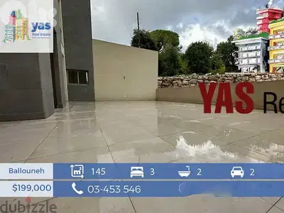 Ballouneh 145m2 | 100m2 Terrace | Private Entrance | View | New |