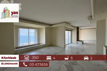Kfarhbab 350m2 | Rent | Prime Location| Well Lighted | Sea View | CL |