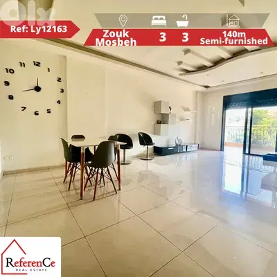 Semi furnished apartment in Zouk Mosbeh شقة نصف مفروشة في زوق مصبح