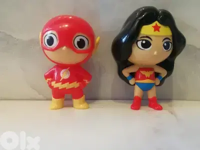 DC universe justice league plastic toys 2$ each