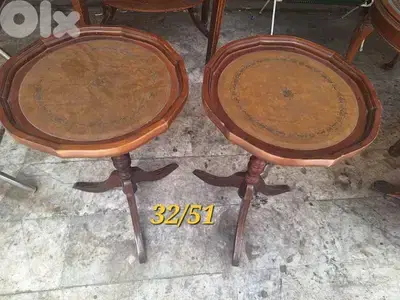 two pieces of side tables