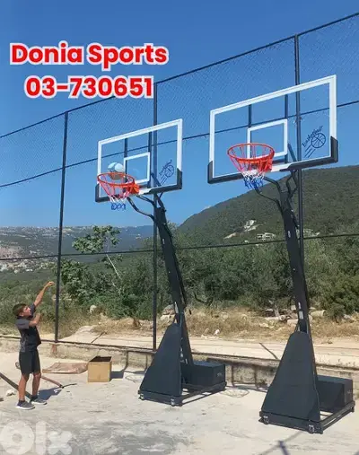 movable basketball hoop (Especially for Basket Ball stadiums)