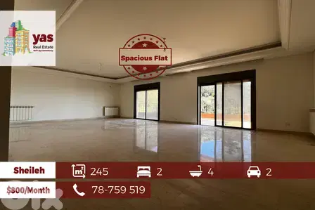 Sheileh 245m2 | Spacious Flat | Panoramic View | Prime Area | Rent |KS