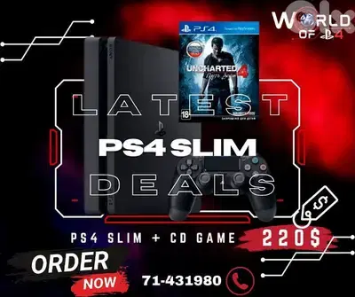 ps4 slim with 3months warranty