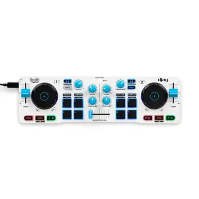 Hercules DJ DJControl Mix 2-channel DJ Controller for iOS and Android