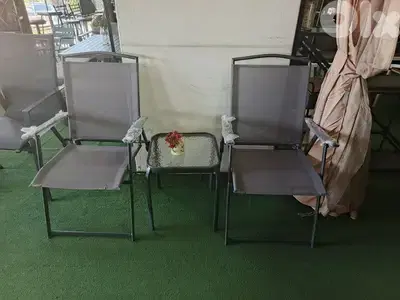 كريستين  ستيل كسر مع طاولة Chairs steel with table