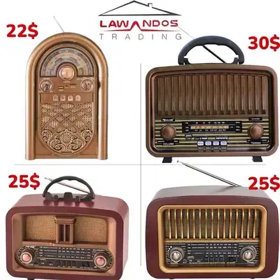 Radio Old Fashion USB Bluetooth FM Rechargeable راديو