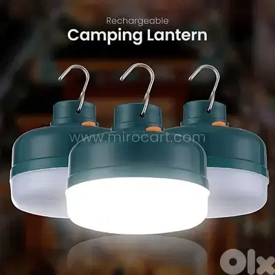Rechargeable LED Camping Lantern (3 Modes): Waterproof w/Hook & Magnet