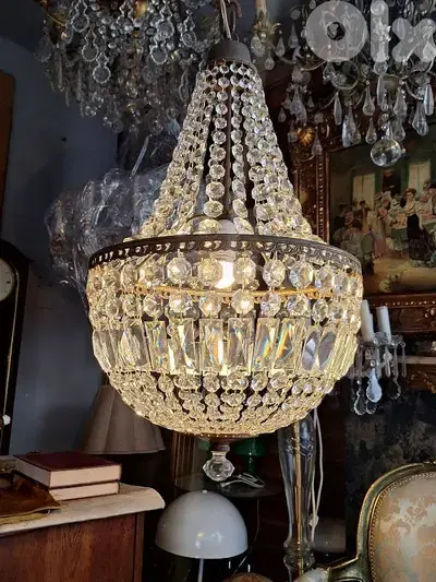 antique czech crystal chandelier