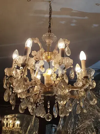 antique crystal chandelier