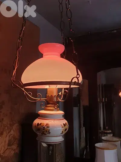porcelain and opaline chandelier