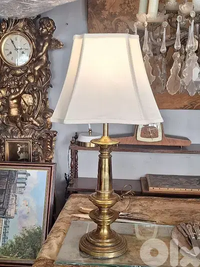 English brass lamp