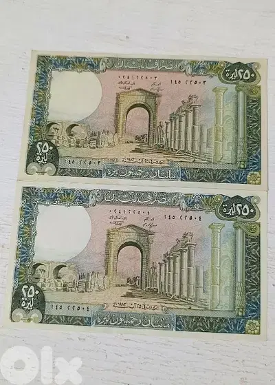 250 لبنانية عام 1983 أنسر