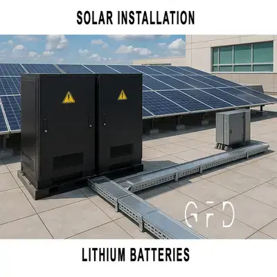Rooftop Solar Installations with Lithium Battery System Integration