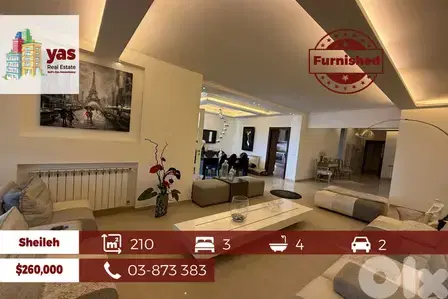 Sheileh 210m2 | 120m2 Rooftop | Furnished | Upgraded | View | BA