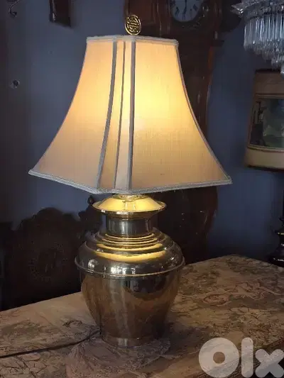 large brass lamp