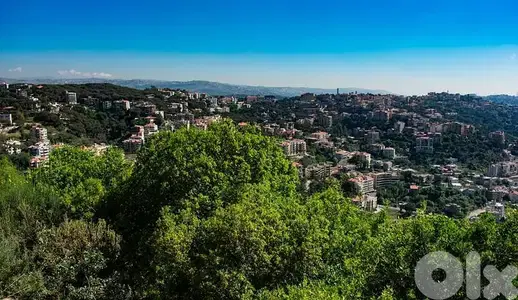 1000m2 land+mountain view 4 sale in Broumana - أرض للبيع في برمانا