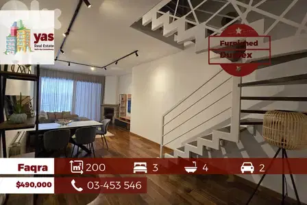 Faqra 200m2 | Furnished Duplex Chalet | Modern | Pool Access | DA |