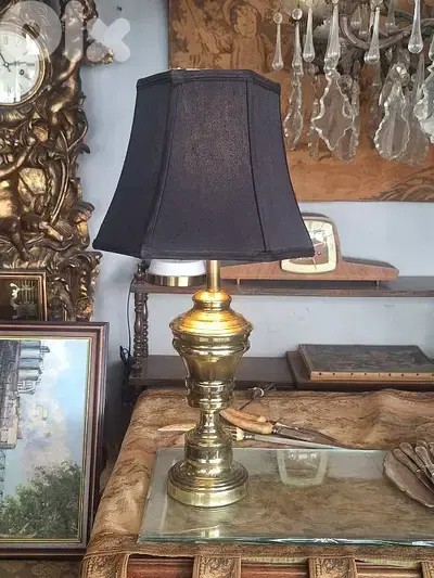 large english brass lamp