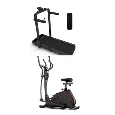 Foldable underbed treadmill + Magnetic Elliptical (FREE Delivery)