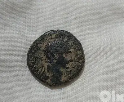 Ancient Roman Bronze SC coin for Emperor Hadrian year 117 AD